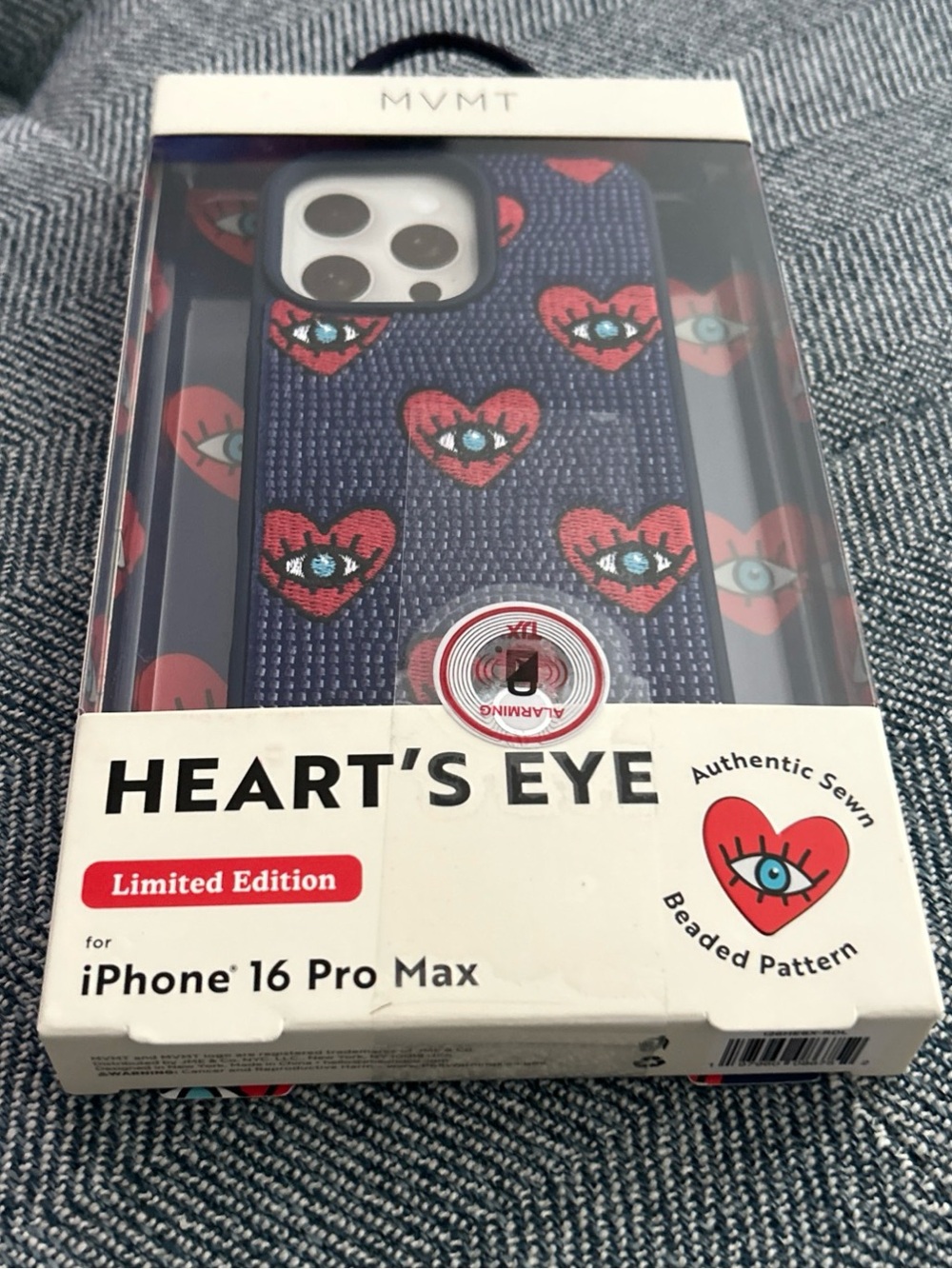 MVMT iPhone 16 Pro Max Phone Case Heart’s Eye Limited Edition Beaded Sewn NEW